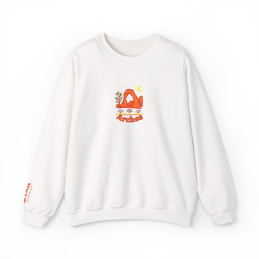 Delicate Arch Crewneck Sweatshirt — Life Elevated Sleeve