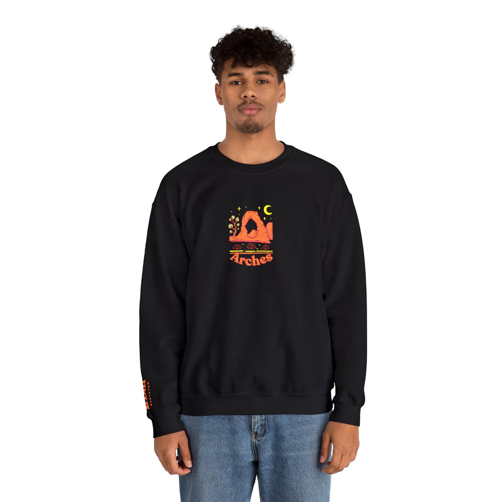 Delicate Arch Crewneck Sweatshirt — Life Elevated Sleeve