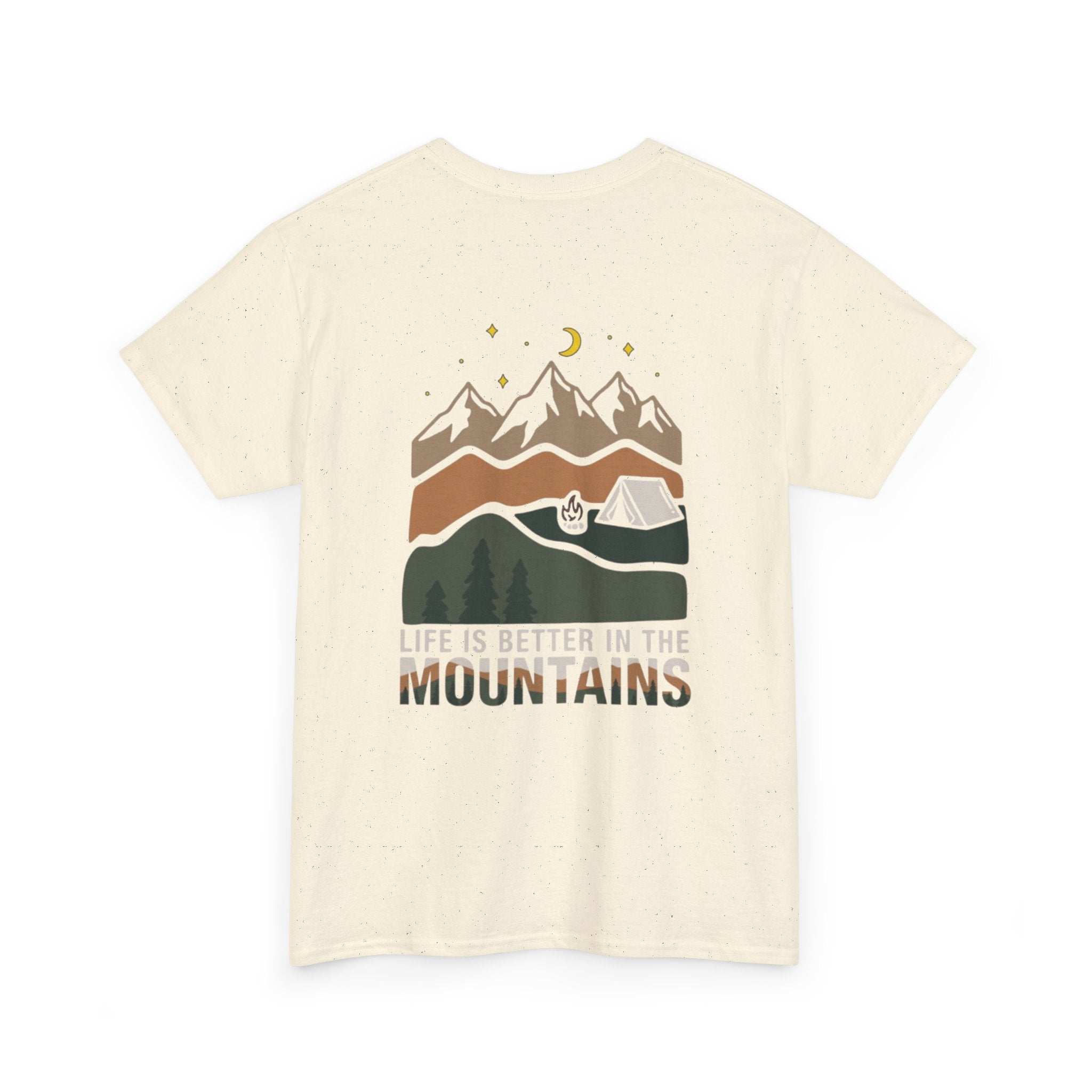 Mountain Camping T‑Shirt — "Life Is Better in the Mountains" Outdoor Tee