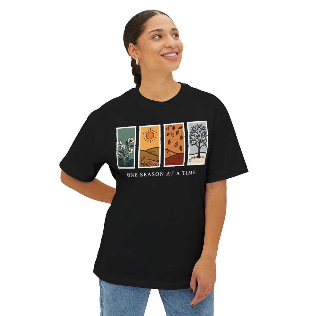 One Season at a Time Tee | Four Seasons Illustration