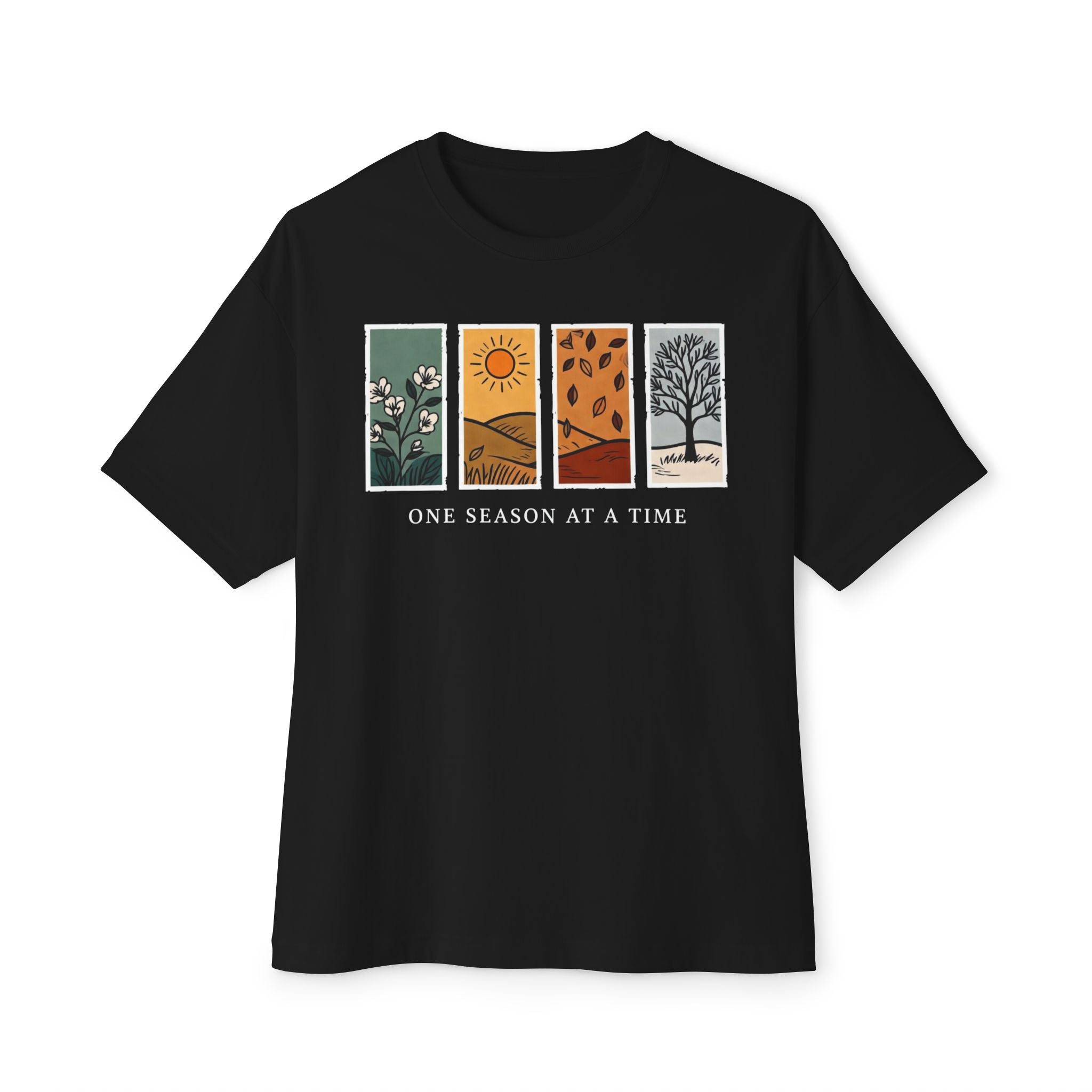 One Season at a Time Tee | Four Seasons Illustration