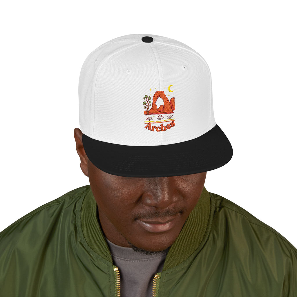 Delicate Arch Snapback Hat — Embroidered Life Elevated Design
