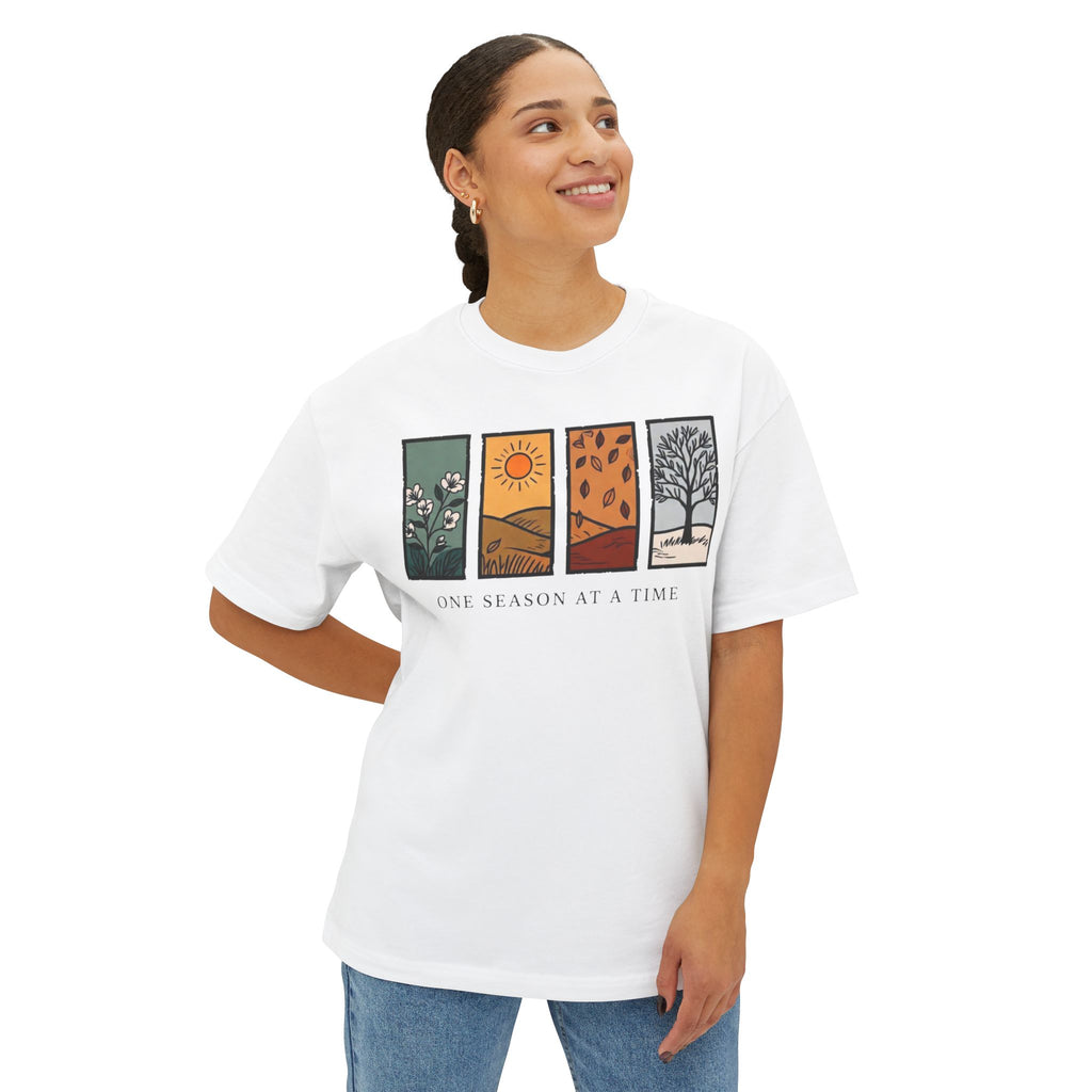 One Season at a Time Tee | Four Seasons Illustration