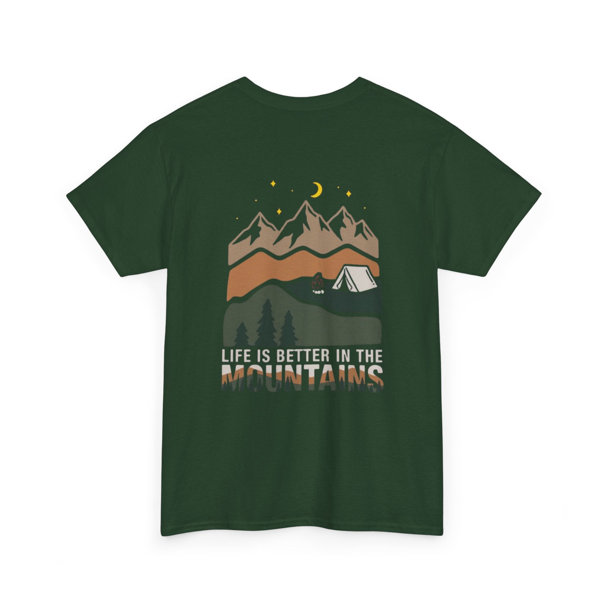 Mountain Camping T‑Shirt — "Life Is Better in the Mountains" Outdoor Tee