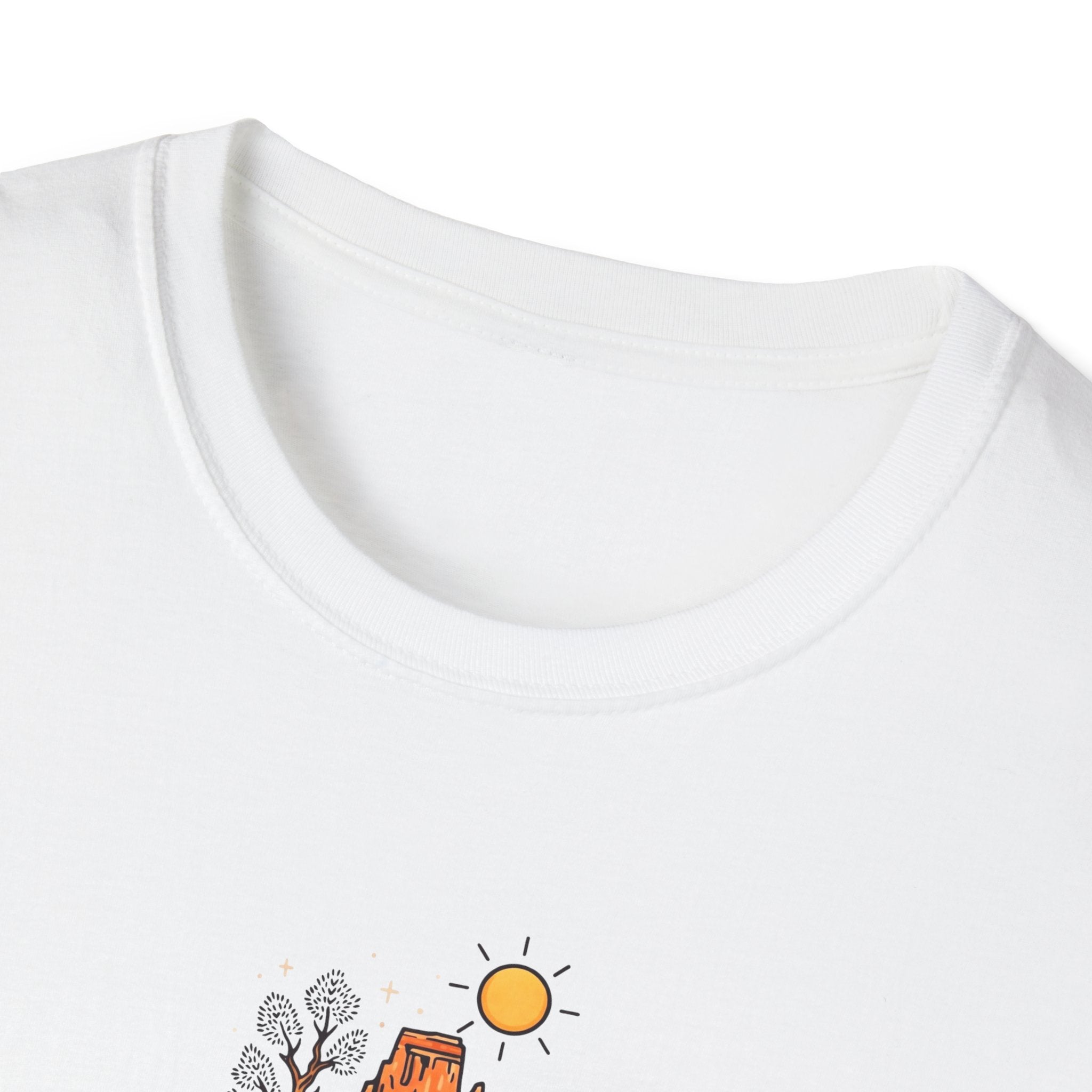Desert Vista T-Shirt — Minimal Canyon Landscape Tee (Front 'southwest')