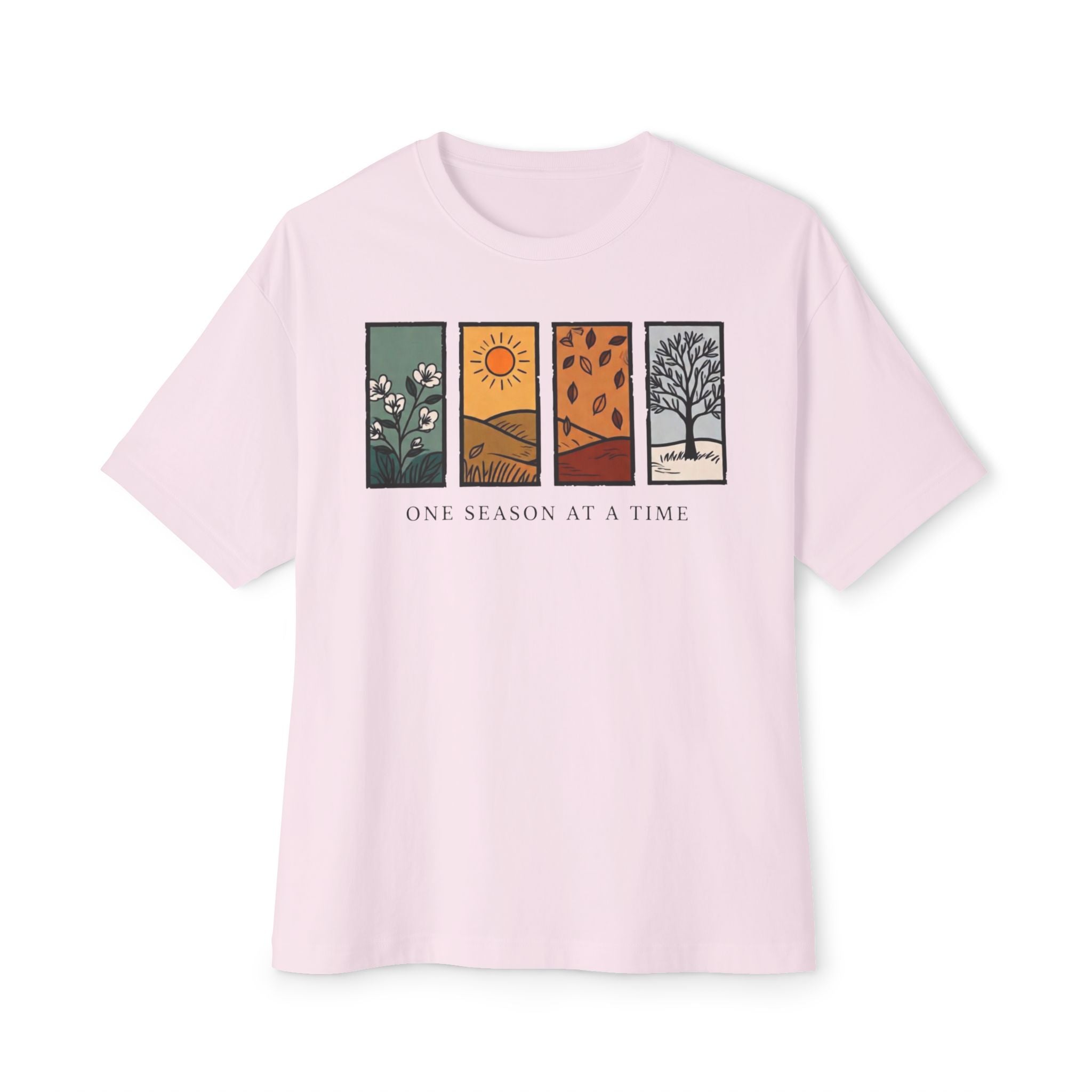 One Season at a Time Tee | Four Seasons Illustration