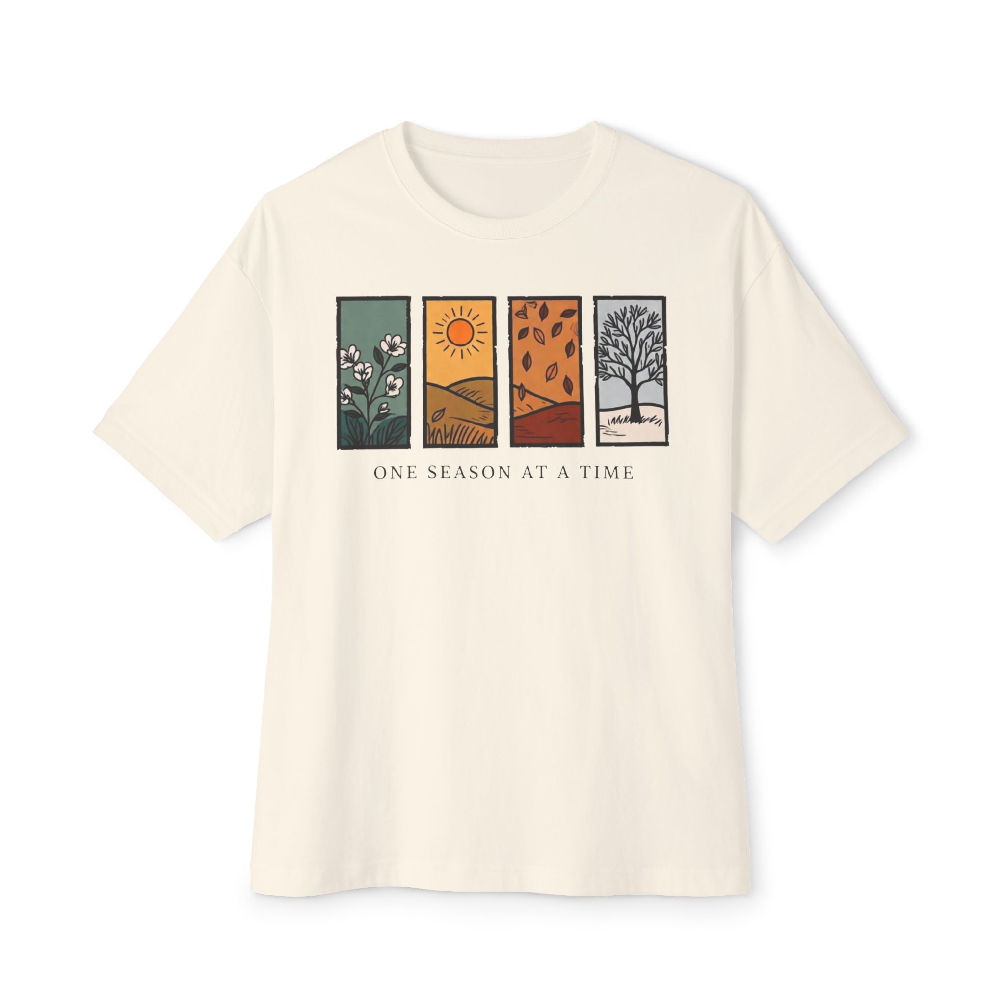 One Season at a Time Tee | Four Seasons Illustration