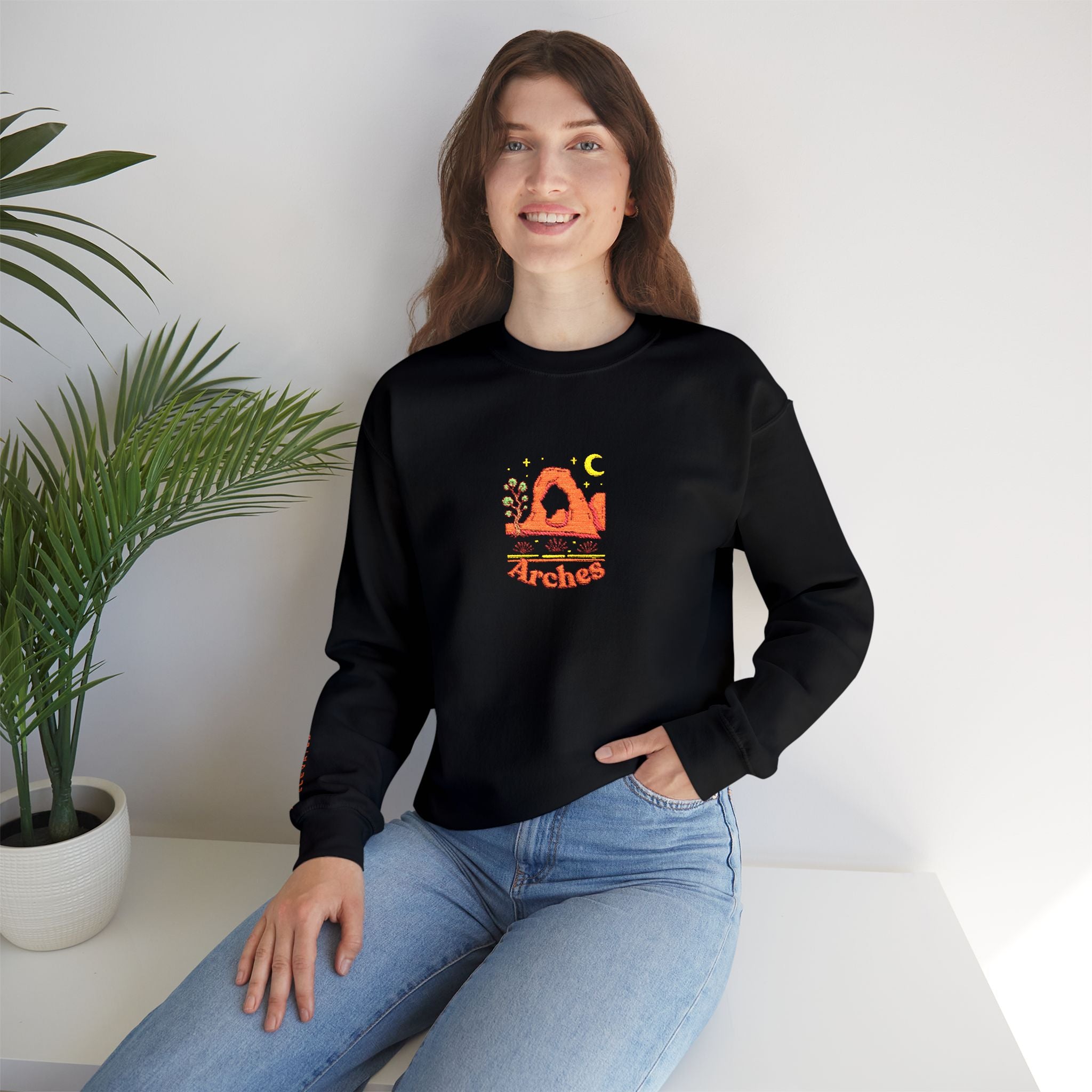Delicate Arch Crewneck Sweatshirt — Life Elevated Sleeve
