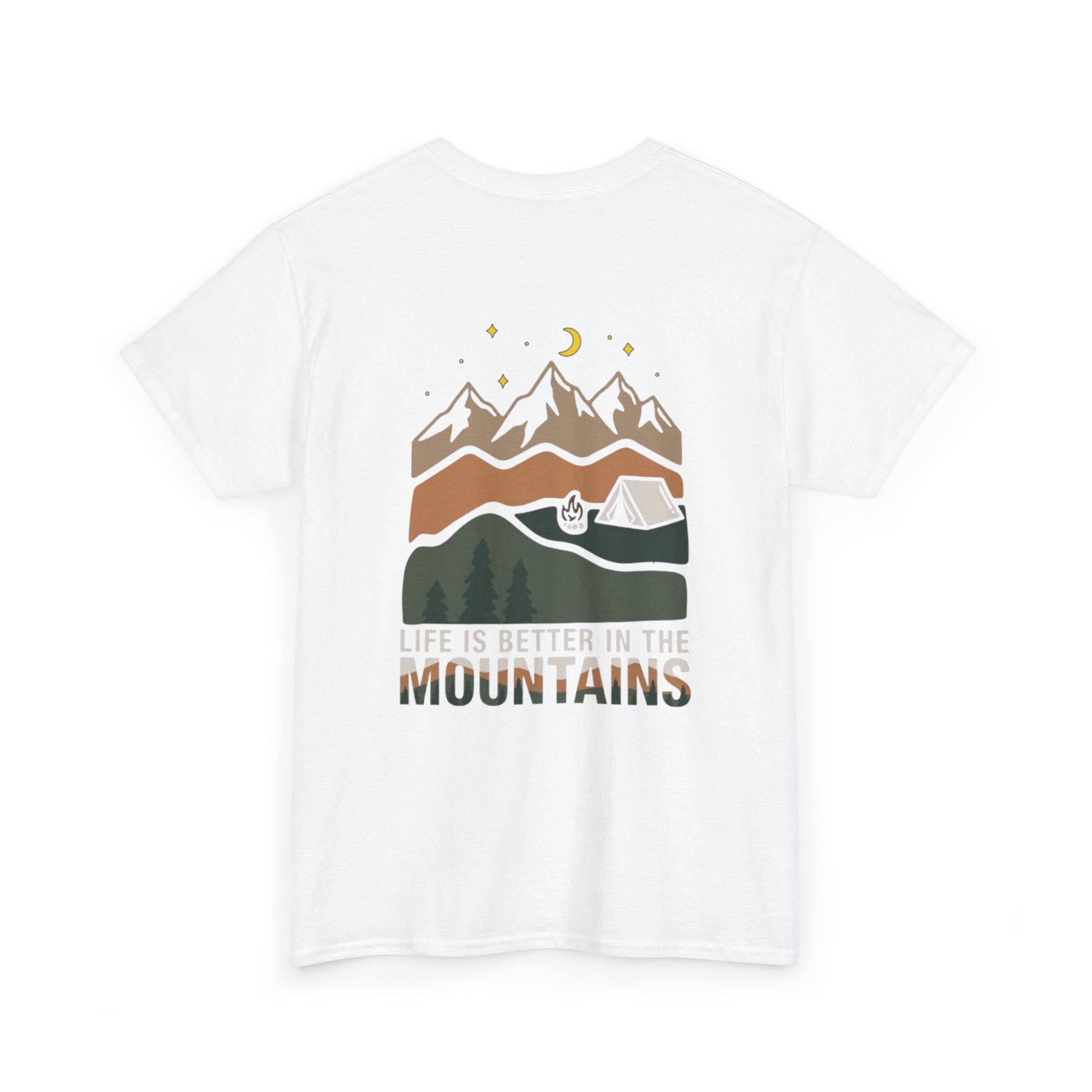 Mountain Camping T‑Shirt — "Life Is Better in the Mountains" Outdoor Tee
