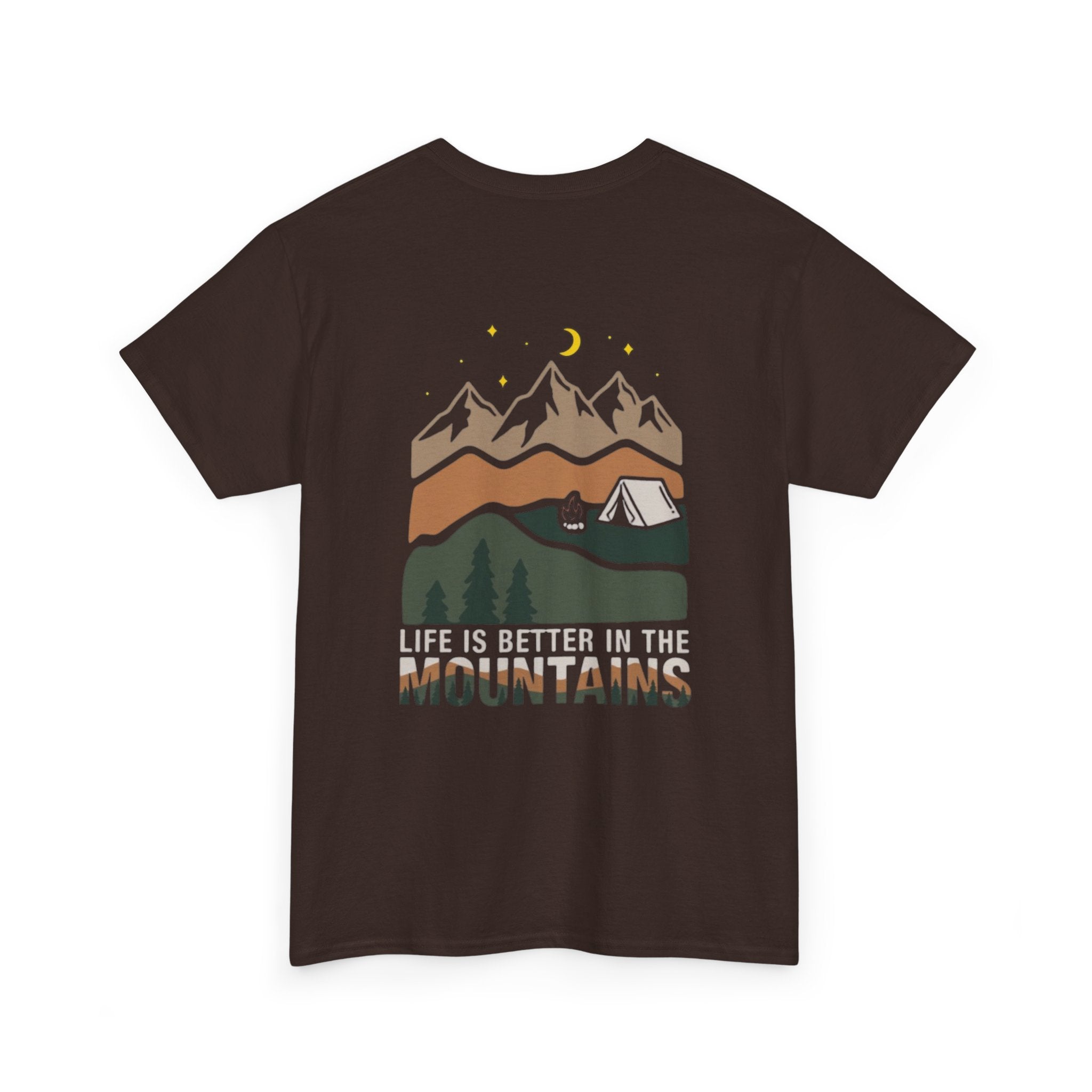 Mountain Camping T‑Shirt — "Life Is Better in the Mountains" Outdoor Tee