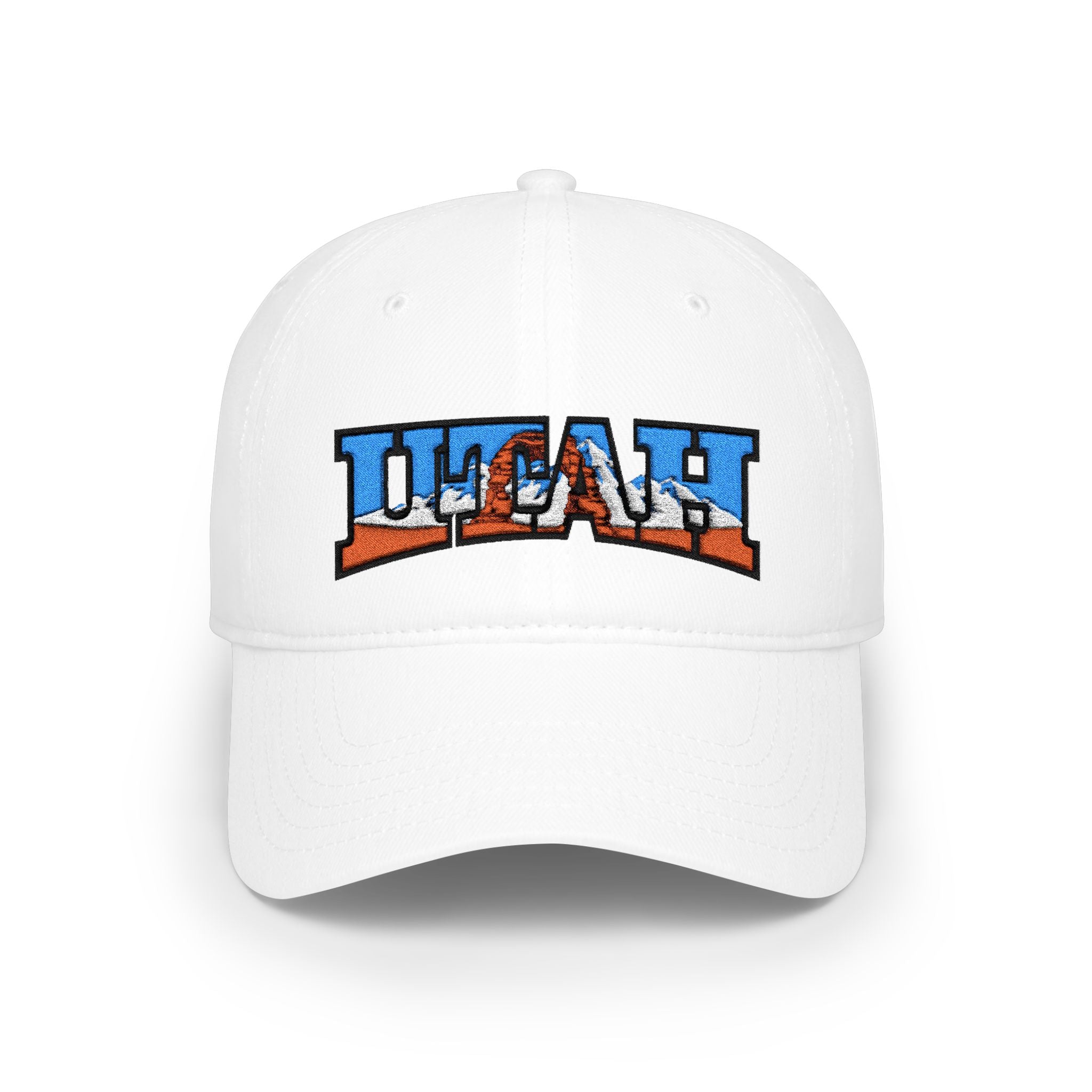 Utah Vintage License Plate  low-profile Cap —  Embroidered Hat