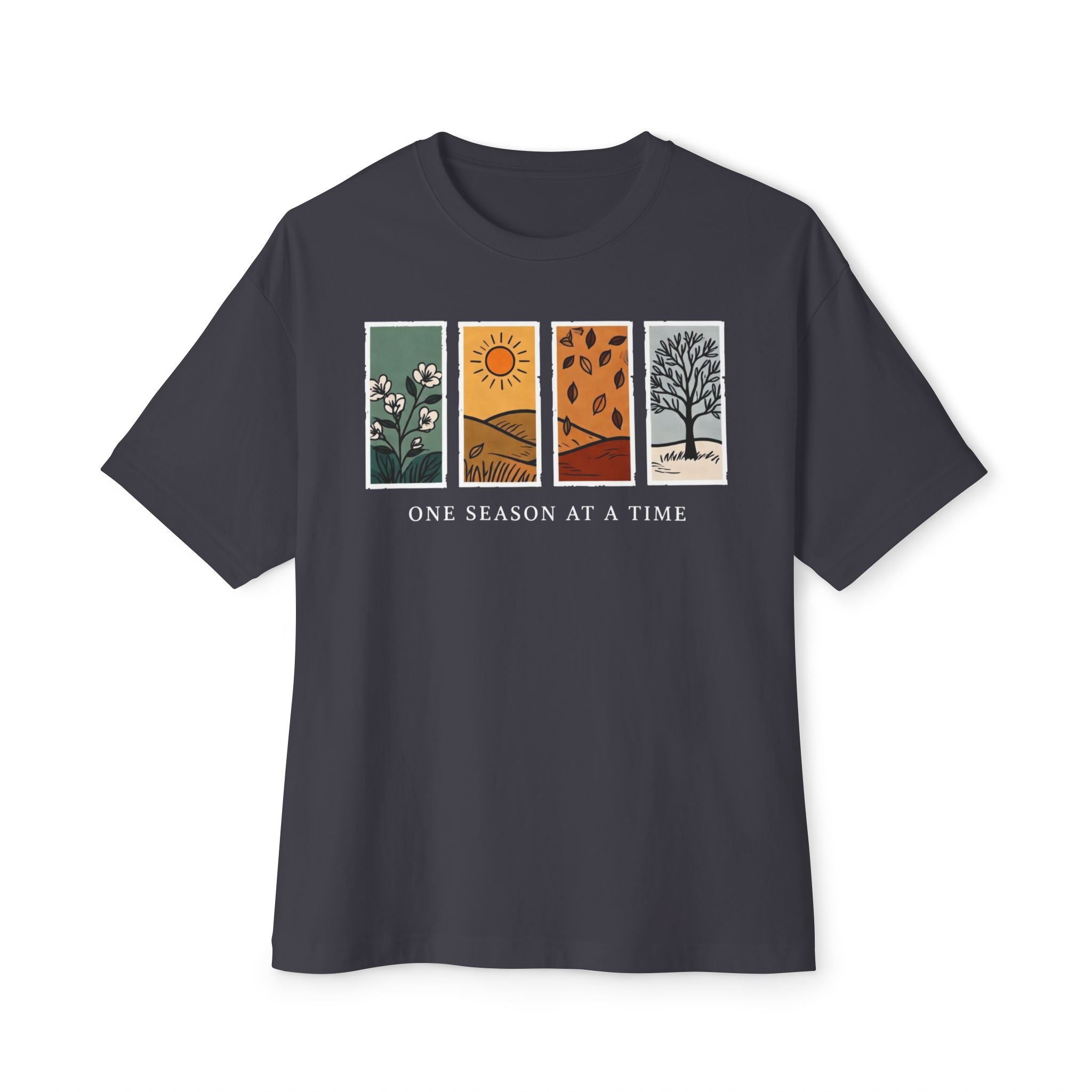 One Season at a Time Tee | Four Seasons Illustration