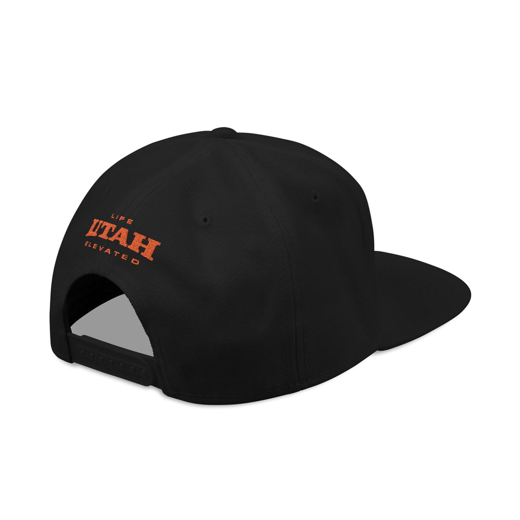 Snapback Hat — 'UTAH' Embroidered Vintage License Plate Cap