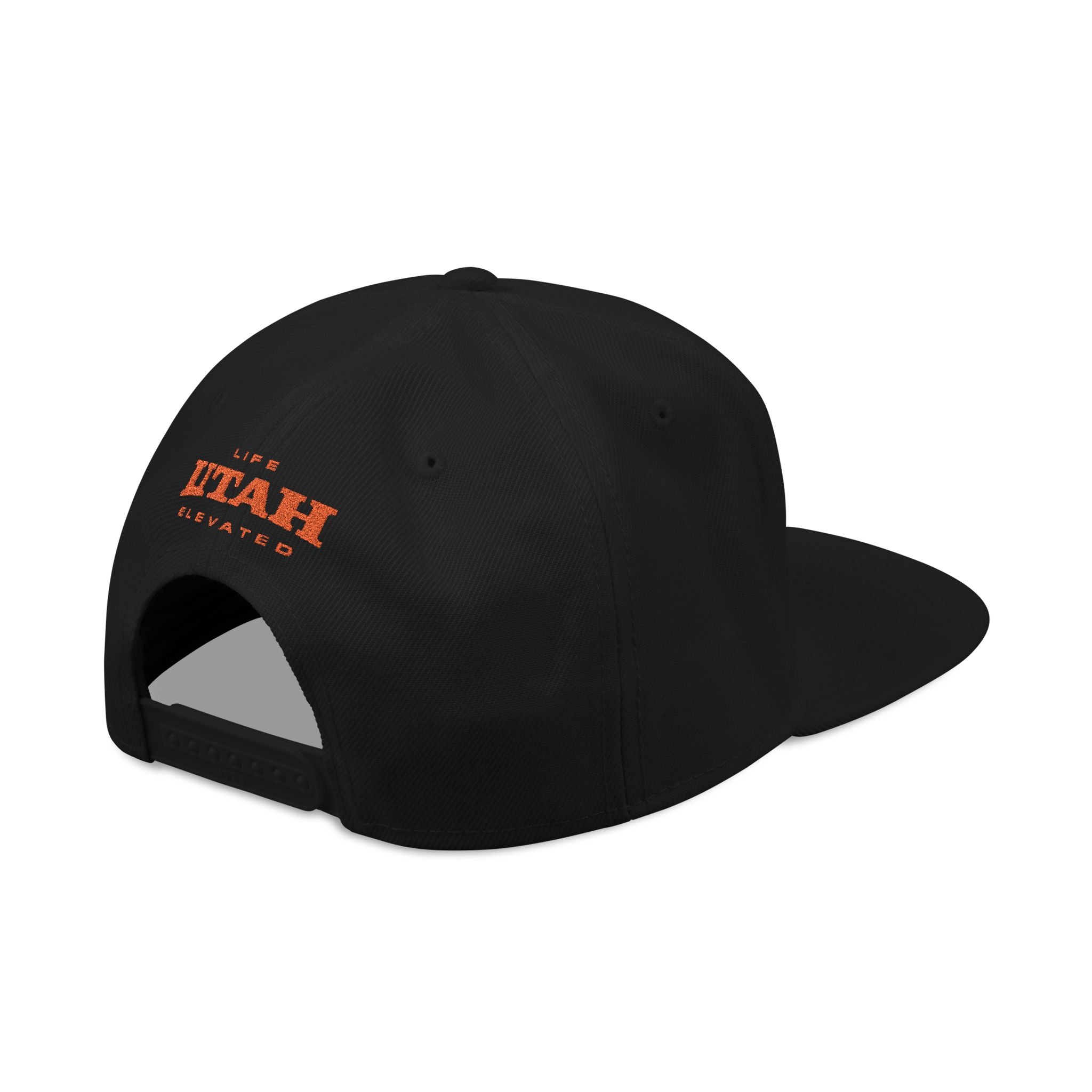 Snapback Hat — 'UTAH' Embroidered Vintage License Plate Cap