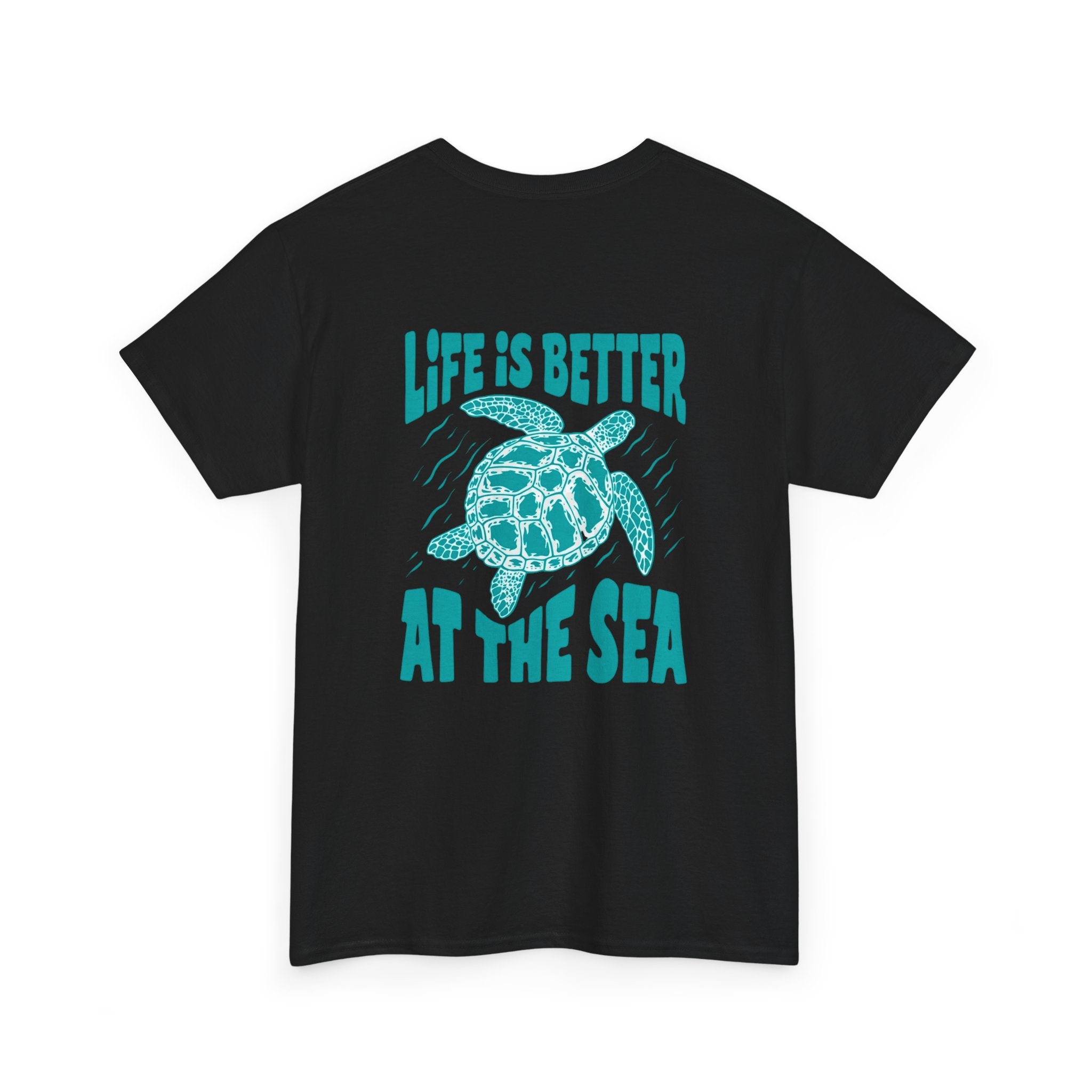 Sea Turtle Graphic Tee — "Life Is Better At The Sea" Casual Beach T-Shirt