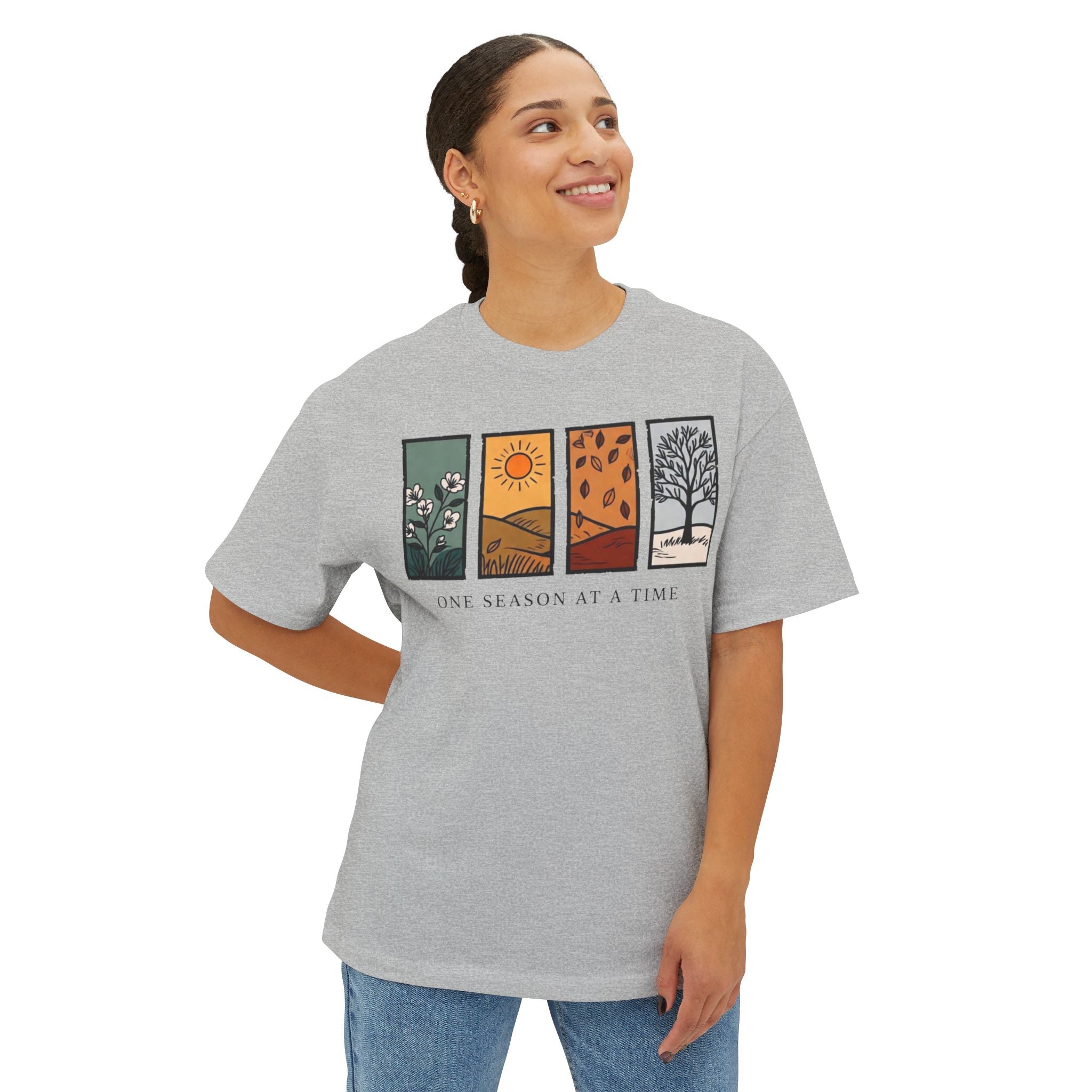 One Season at a Time Tee | Four Seasons Illustration