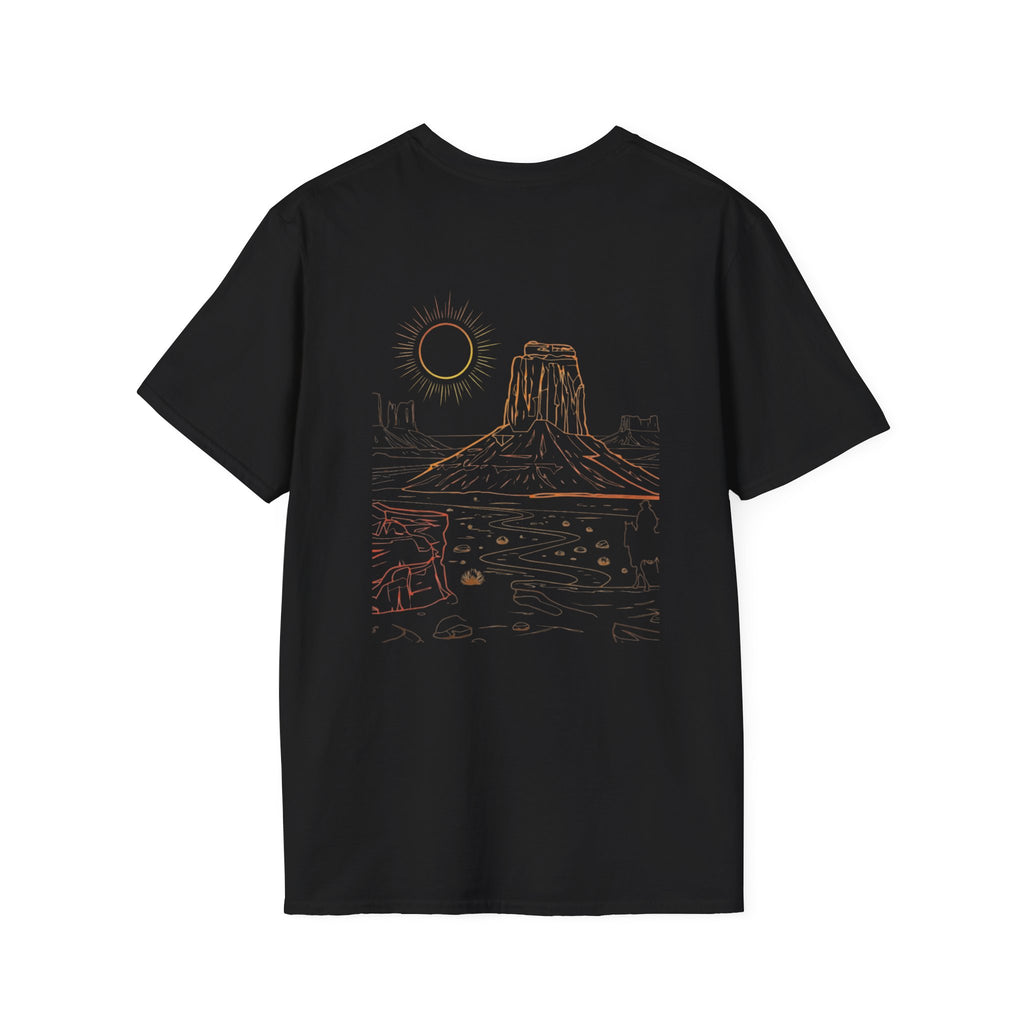 Desert Vista T-Shirt — Minimal Canyon Landscape Tee (Front 'southwest')