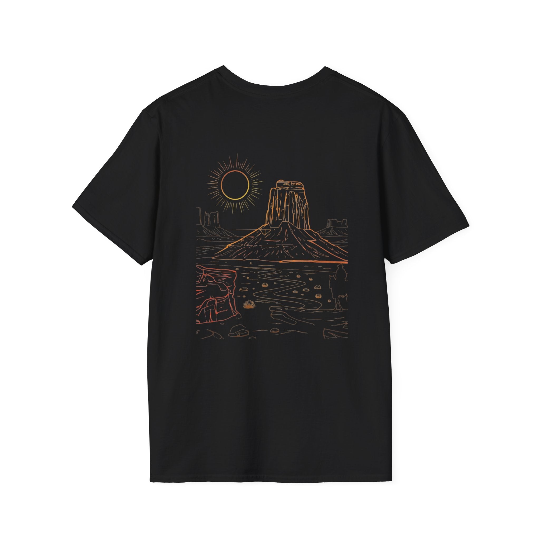 Desert Vista T-Shirt — Minimal Canyon Landscape Tee (Front 'southwest')