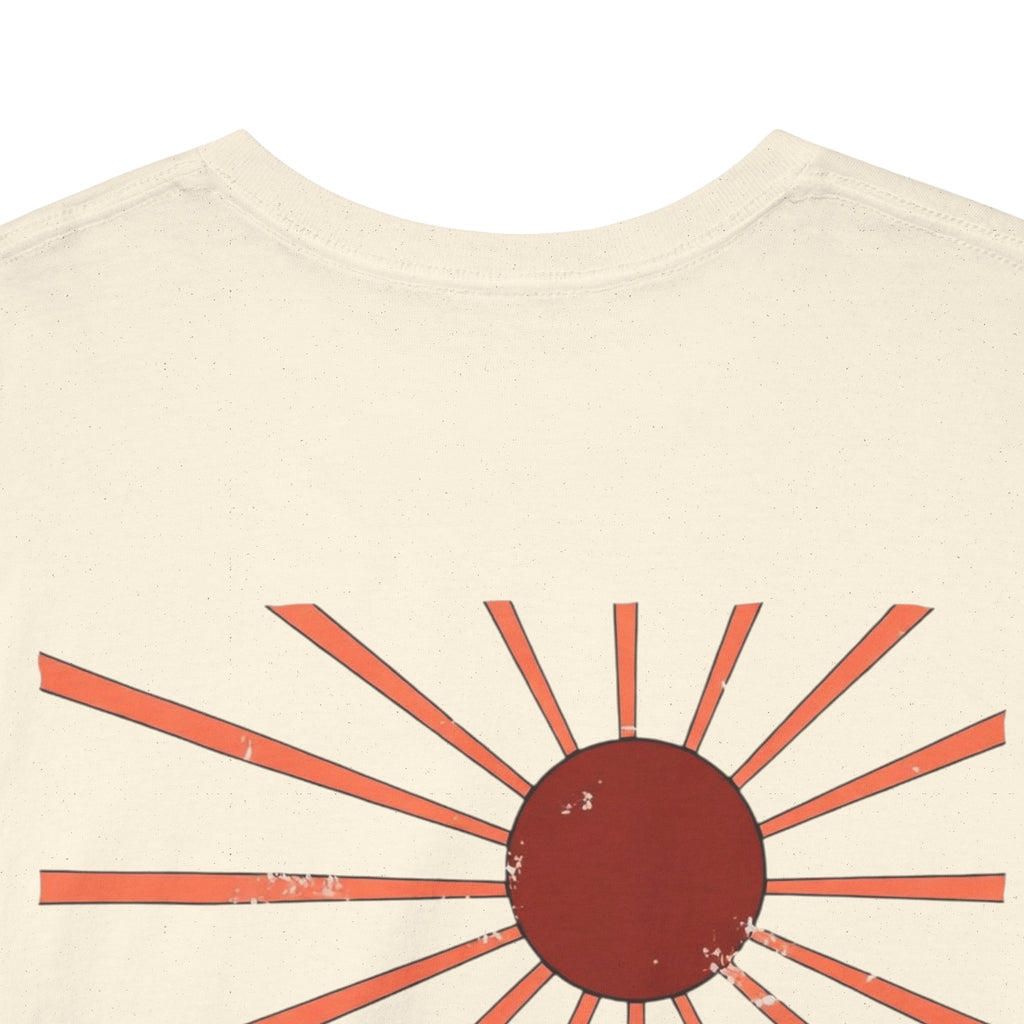 Desert Bloom T-Shirt — Retro Sun, Cactus & Floral Graphic Tee