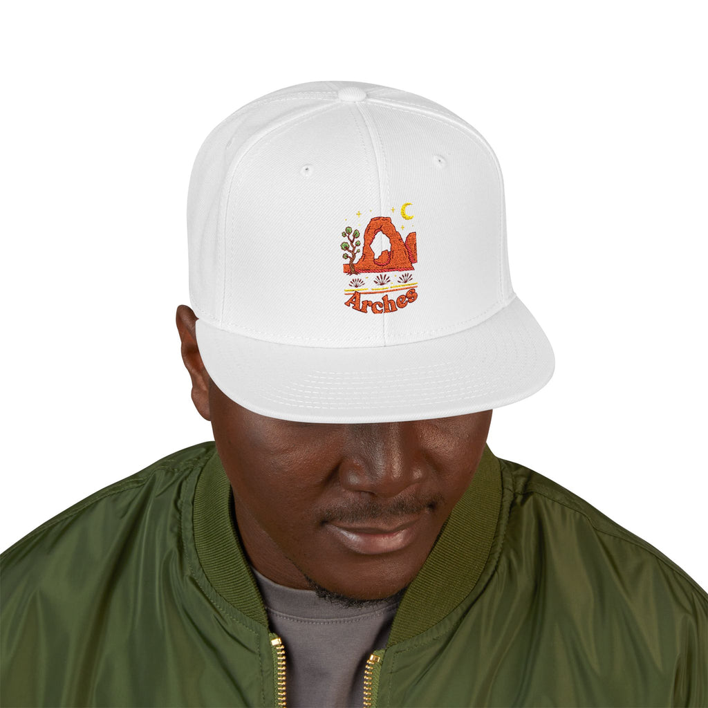 Delicate Arch Snapback Hat — Embroidered Life Elevated Design