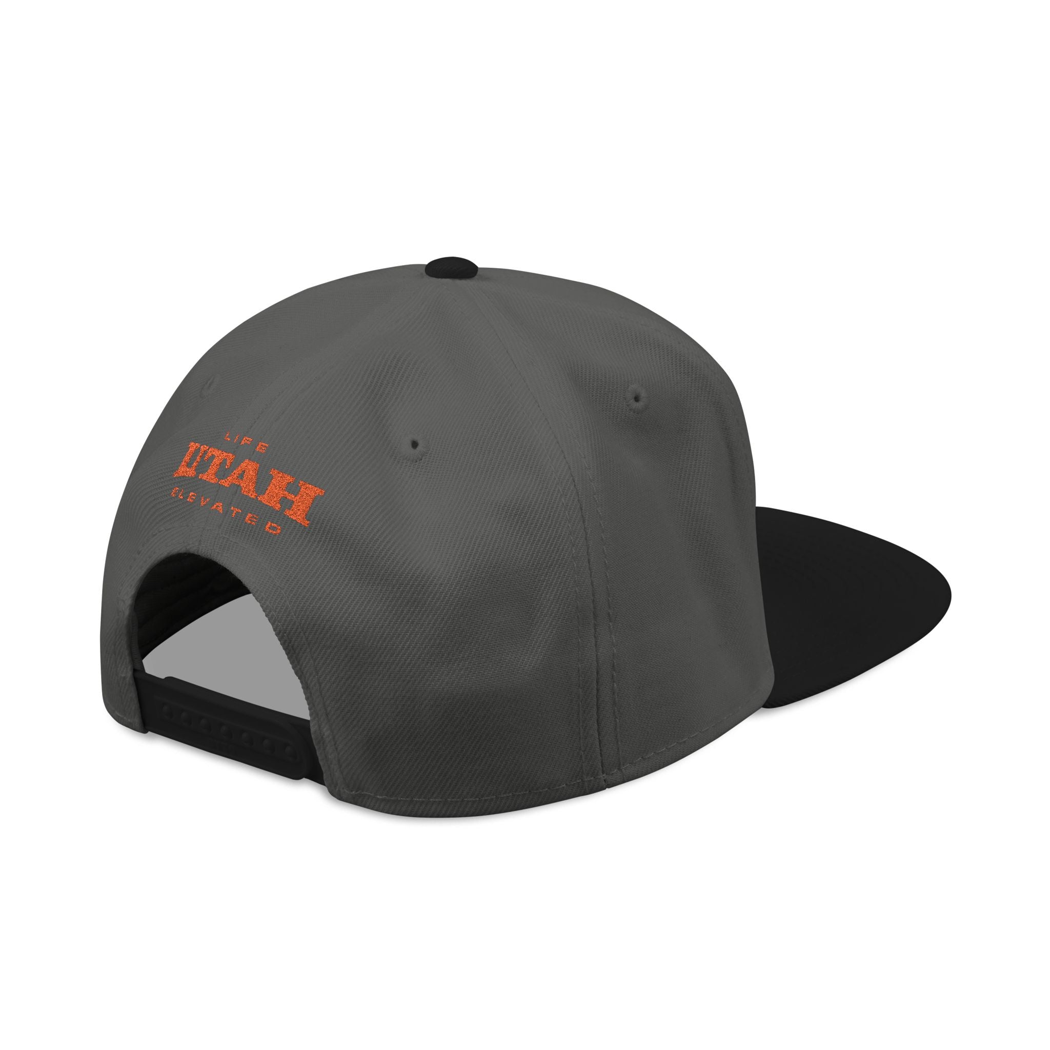 Snapback Hat — 'UTAH' Embroidered Vintage License Plate Cap