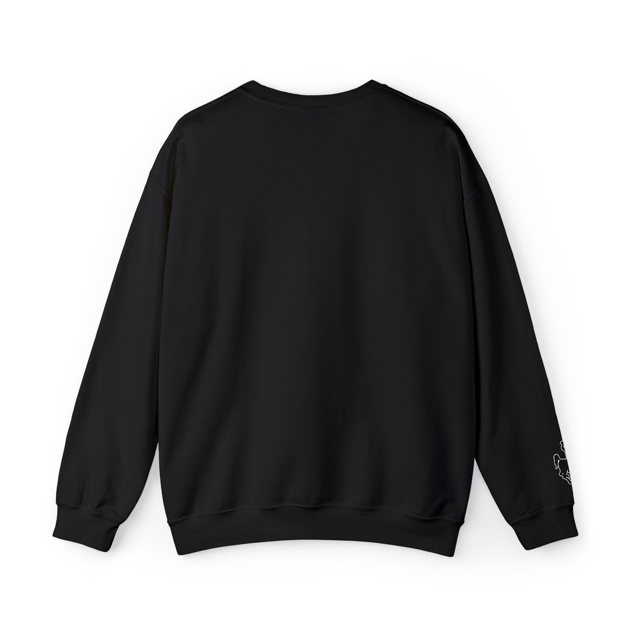 Grand Teton Crewneck Sweatshirt — Bucking cowboy sleeve
